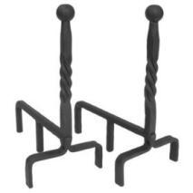 andirons with ball