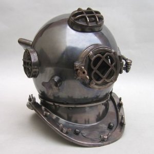 antique diving helmet