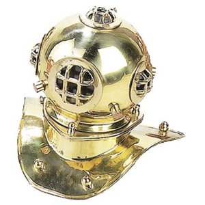 brass diving helmet