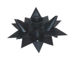 iron candle holder - black finish