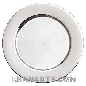 stainless steel charger plate - mirror polish