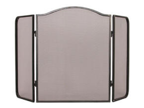 fire screen three panel - centre panel arched shape