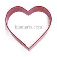 color coated heart cookie cutters, bakeware