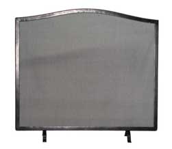 fire screens single panel with feet