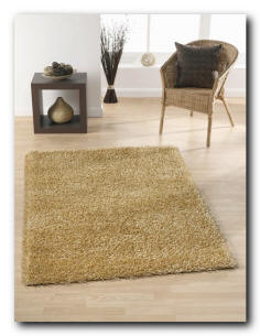 beige polyester shag rug